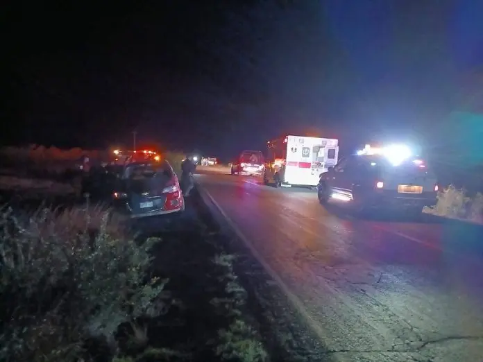 Movilización por accidente en la carretera 57 libre entre Rosita y Allende