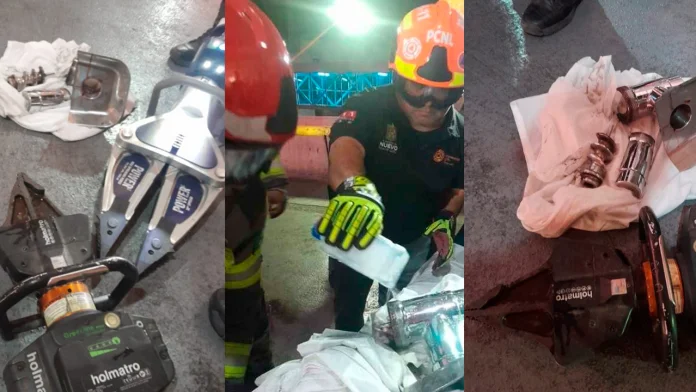 Rescate a bebé que quedó con la mano atrapada en máquina de moler carne en Monterrey