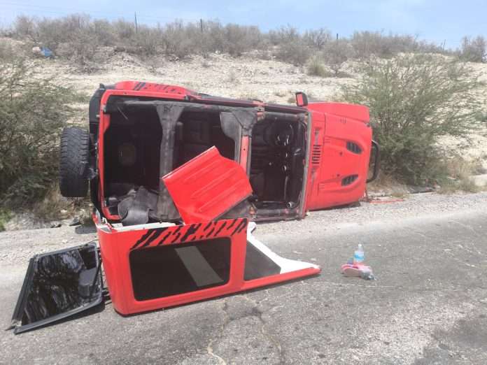 Se registran dos accidentes en la curva La Morena