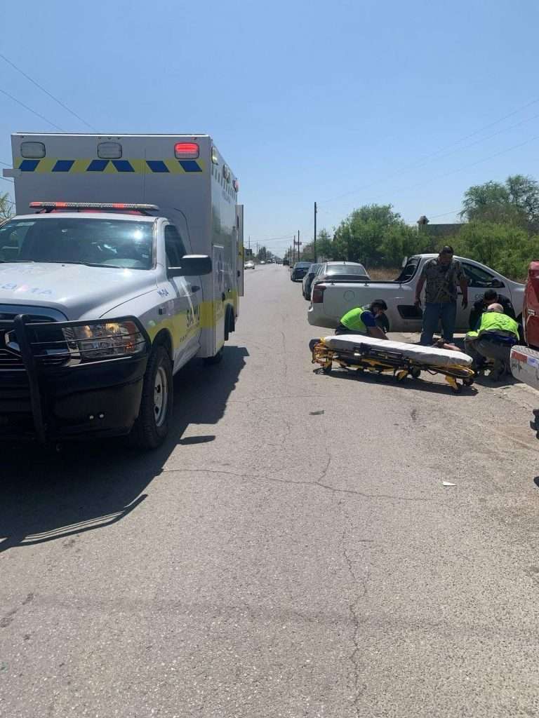Motociclista herido en aparatoso accidente