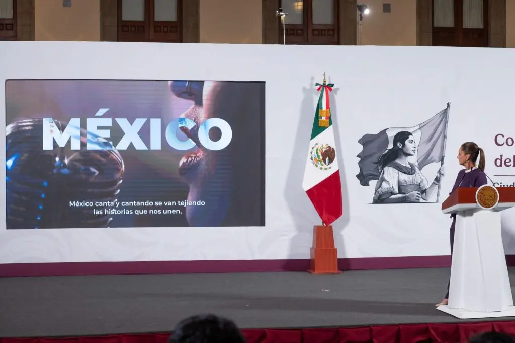 Claudia Sheinbaum anuncia primer concurso binacional de música: México canta por la paz y contra las adicciones