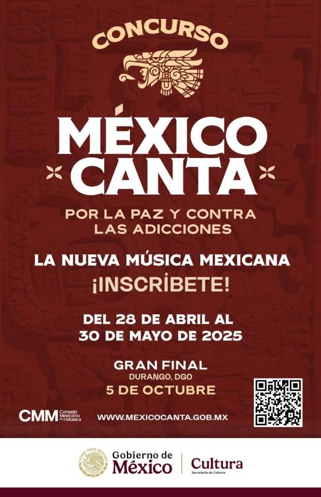 Claudia Sheinbaum anuncia primer concurso binacional de música: México canta por la paz y contra las adicciones