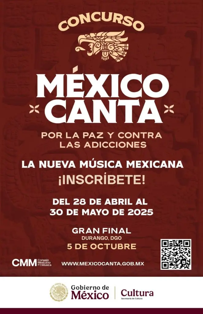 Claudia Sheinbaum anuncia primer concurso binacional de música: México canta por la paz y contra las adicciones