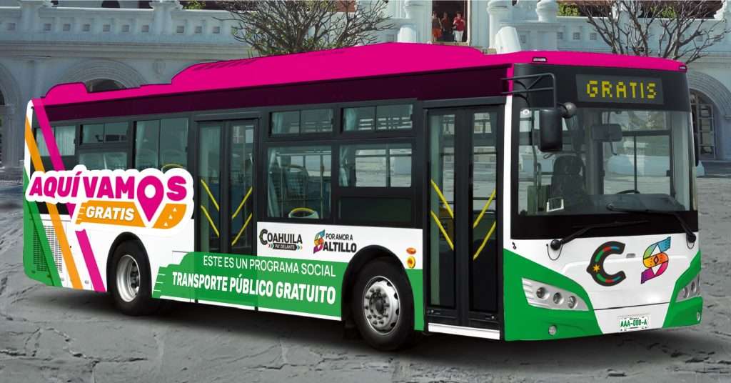 Anuncia Javier Díaz "Aquí Vamos Gratis", dos rutas troncales gratuitas para Saltillo