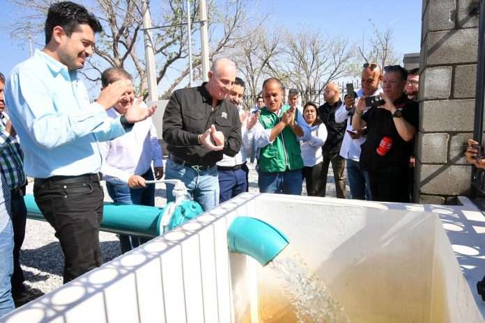 Román Cepeda inaugura el pozo de agua “La Noria” en beneficio de más de 30 mil habitantes