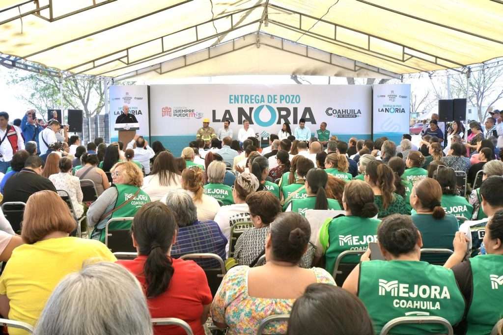 Román Cepeda inaugura el pozo de agua “La Noria” en beneficio de más de 30 mil habitantes