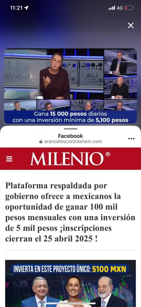 ¡Ten cuidado!: Estafan a personas con video falso de Claudia Sheinbaum