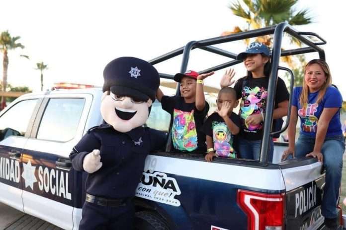 Lista la seguridad para el evento del día del niño en Acuña
