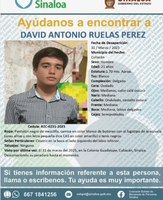 Hombres armados secuestran a estudiante de aviación en el estacionamiento de su colegio en Culiacán