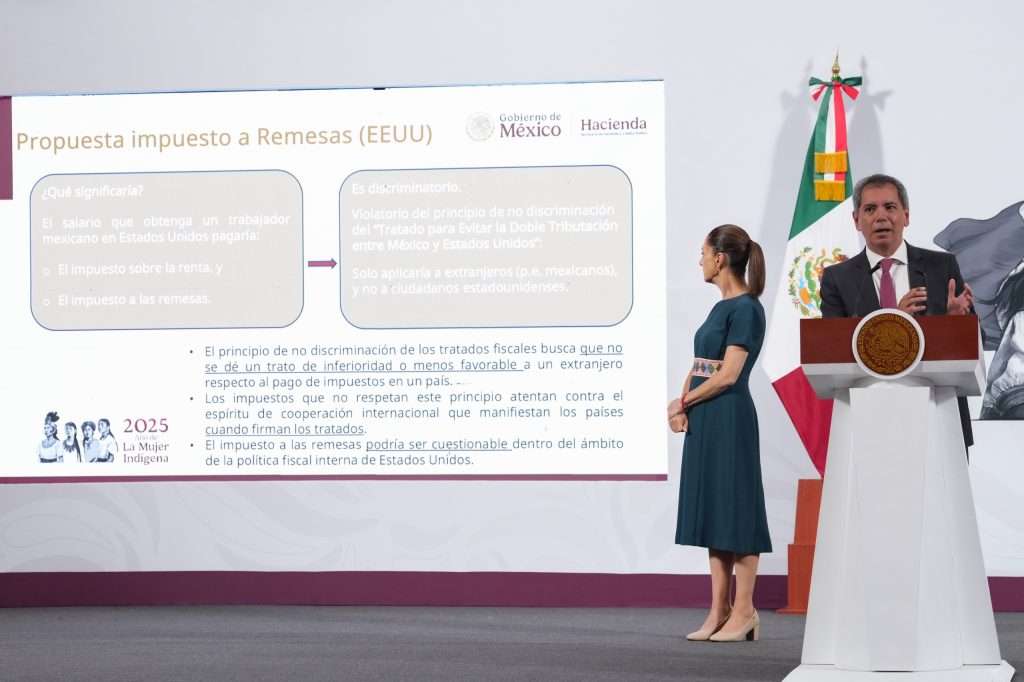 Impuesto de 5% a remesas es discriminatorio y viola convenio fechado en 1994 entre México y EUA