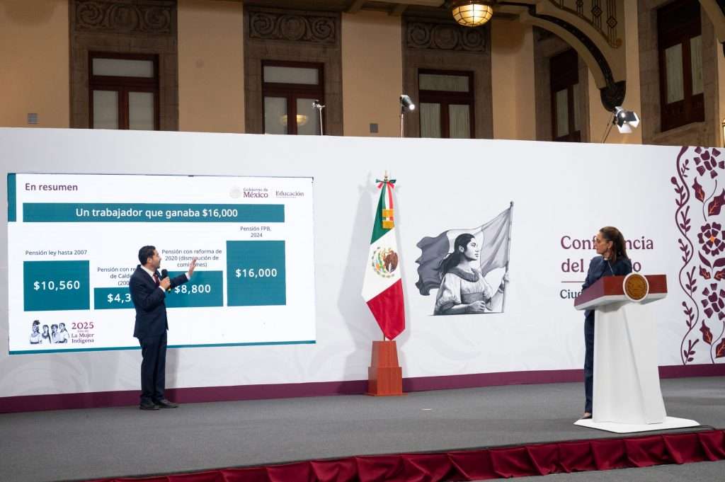 El Fondo de Pensiones para el Bienestar es un régimen para garantizar una pensión a maestras y maestros: Claudia Sheinbaum