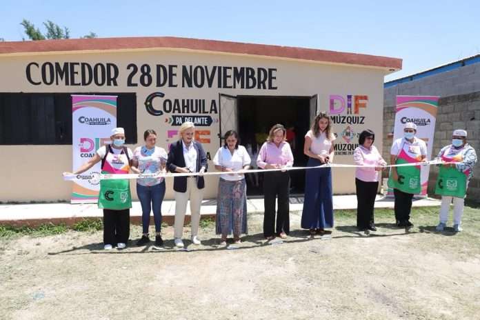 Reabren el comedor comunitario del programa AAPSV en la colonia 28 de Noviembre en Múzquiz