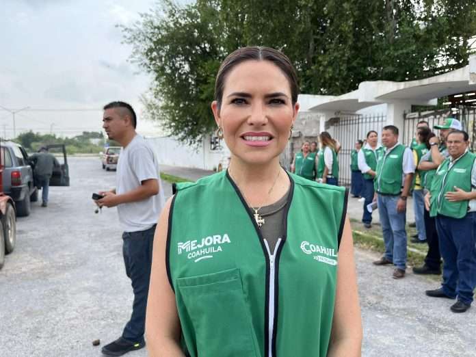 Claudia Garza Iribarren coordinadora de Mejora Coahuila en Sabinas