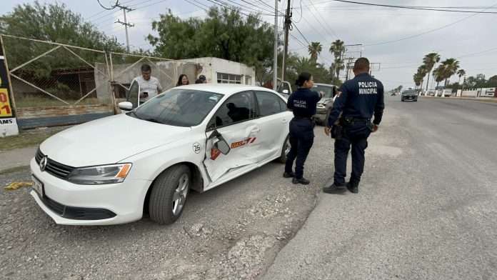 Daños materiales y una mujer herida