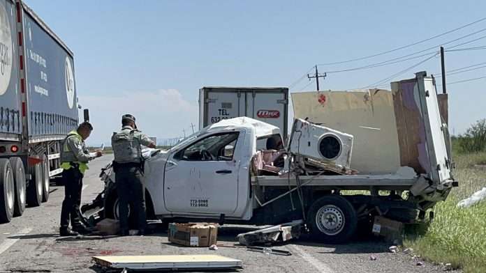 El vehículo de utilería que participó en el percance