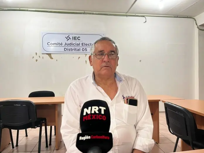 Héctor Flores Fuentes, presidente del Comité Judicial Electoral Distrital 05 en Sabinas
