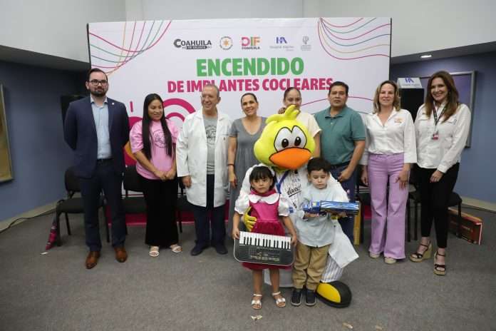 Encendido de implantes cocleares: Un logro conjunto que transforma vidas en Coahuila