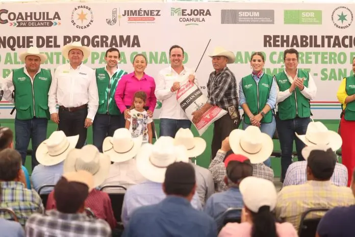 Arranca Manolo Jiménez Programa de Suplemento Alimentario para productores de Coahuila