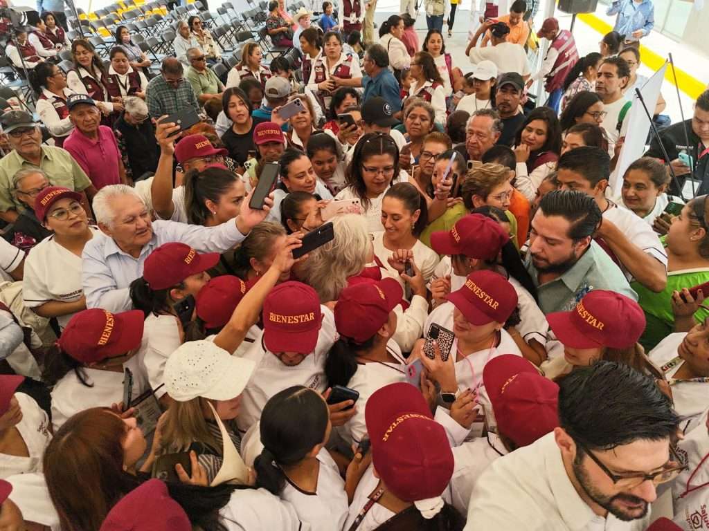 Claudia Sheinbaum encabeza asamblea de Salud Casa por Casa en San Luis Potosí