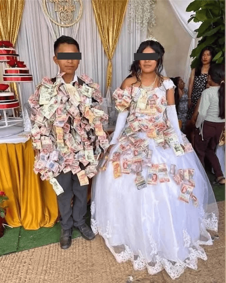 Consterna boda de niños de 12 años; invitados celebran tras ser declarados marido y mujer