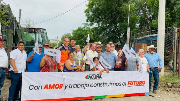 Sigue llevando municipio pavimentación a las calles de Acuña