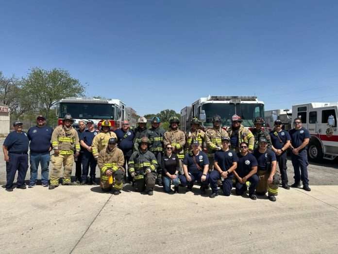 Participa Protección Civil y Bomberos en el entrenamiento del RIT en Del Río, Texas