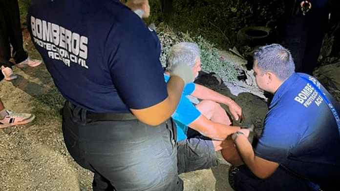 Abuelito es hallado golpeado e inconsciente al fondo de un arroyo en Coahuila
