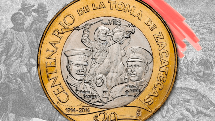 Casa de Moneda de México lanzó en 2014 una moneda que celebra la Toma de Zacatecas con diseño innovador