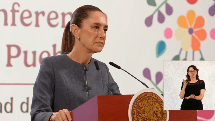 Condena Claudia Sheinbaum violencia en protestas del magisterio tras incendio en sede del SNTE