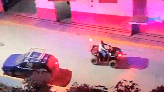 Embarazada en estado de ebriedad agrede con cuchillo a policía y le roba cuatrimoto