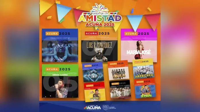 Feria de la Amistad 2025 en Acuña; se espera una gran celebración con tradición y música