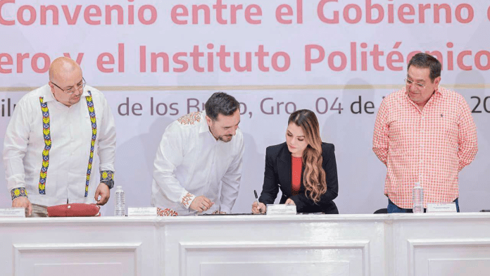 Firman convenio Gobierno de Guerrero e IPN para impulsar la educación técnica, profesional y el desarrollo sustentable