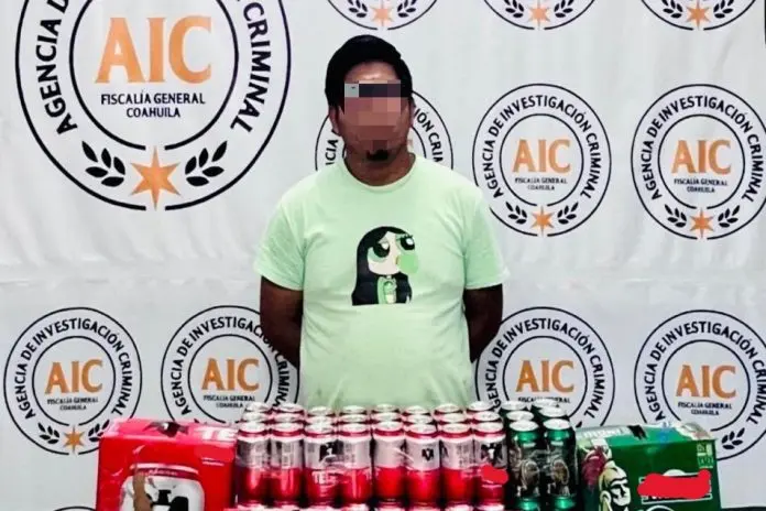 Detienen a sujeto por vender alcohol durante ley seca en Acuña