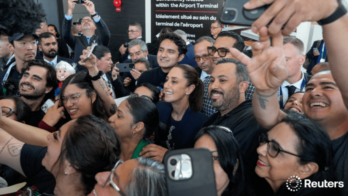 Llega Claudia Sheinbaum a Canadá por el G7; mexicanos la recibieron