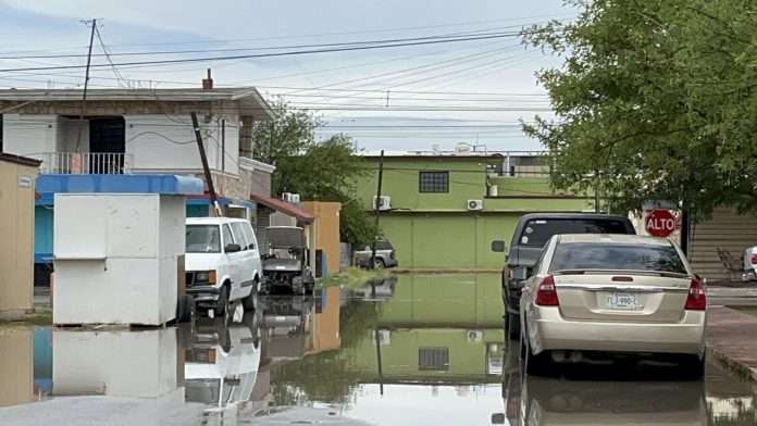 Lluvias en Sabinas la tarde del lunes