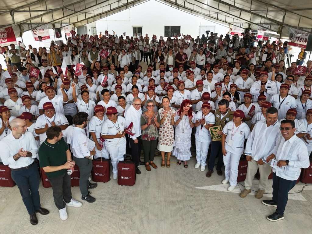Este programa y ustedes van a hacer historia en México y el mundo: Claudia Sheinbaum en asamblea de Salud Casa por Casa en Campeche