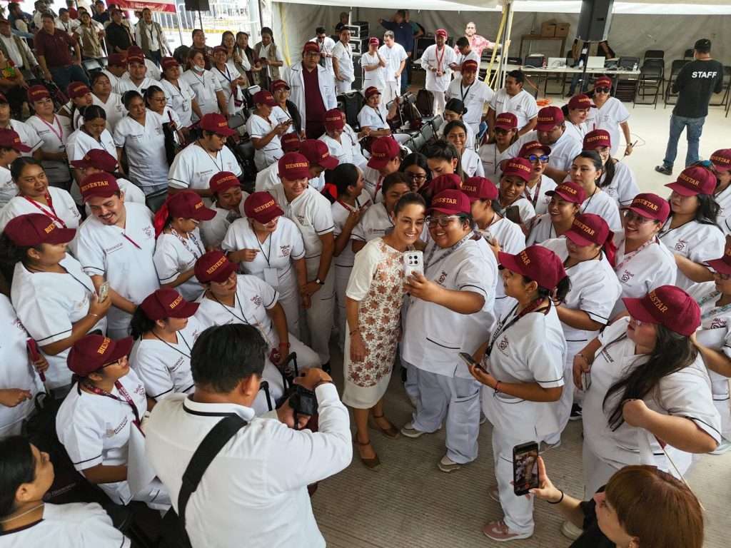 Este programa y ustedes van a hacer historia en México y el mundo: Claudia Sheinbaum en asamblea de Salud Casa por Casa en Campeche
