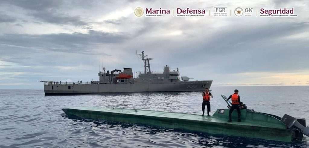En una operación marítima, se aseguraron más de 3.5 toneladas de cocaína, frente a las costas de Guerrero