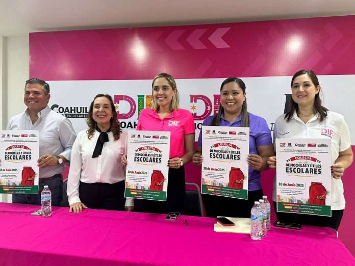 Lanza DIF Monclova colecta de mochilas y útiles escolares para familias vulnerables