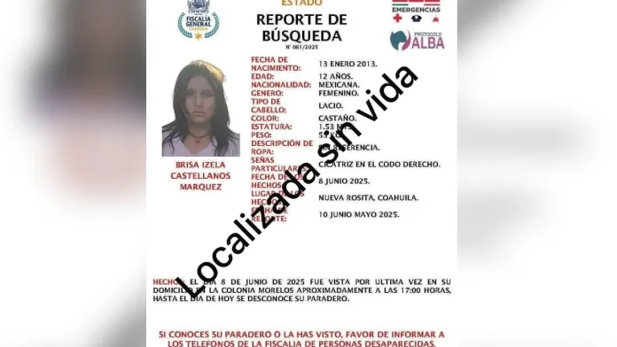 Localizan sin vida a Brisa; La niña boxeadora que estaba desparecida 