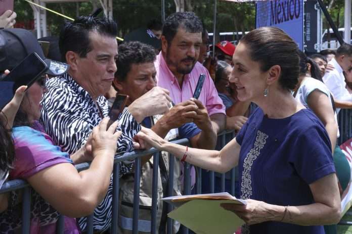 Claudia Sheinbaum alcanza 76% de aprobación en junio, según encuesta de El Financiero