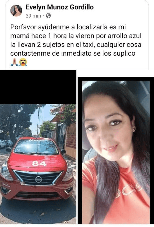 Hallan sin vida y con signos de violencia a conductora de taxi; había sido secuestrada