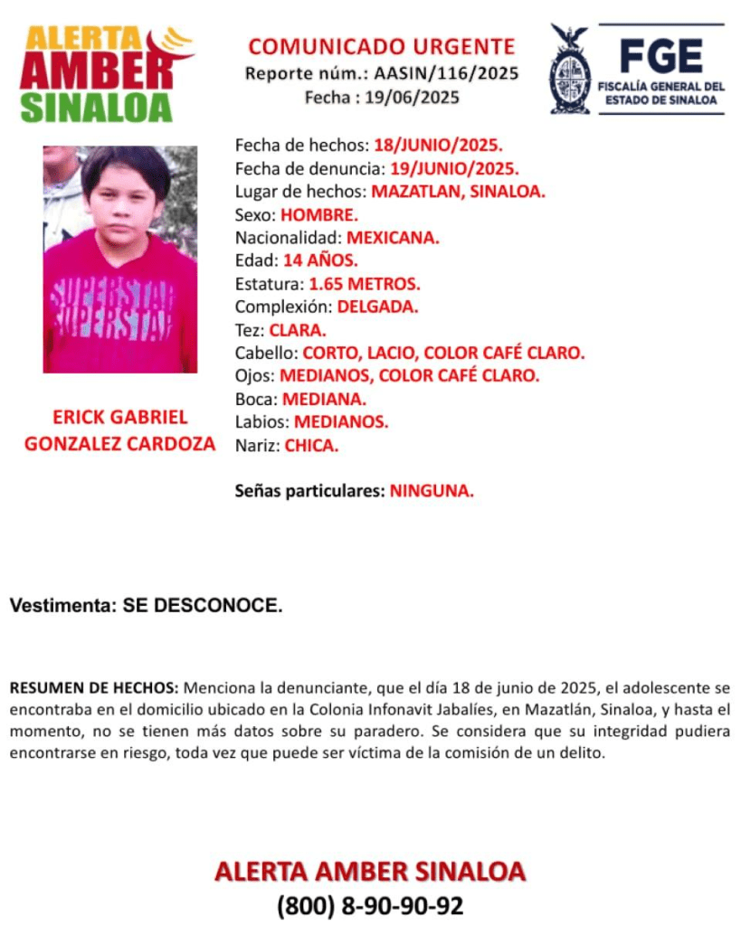Buscan a madre y tres hijos desaparecidos en Mazatlán