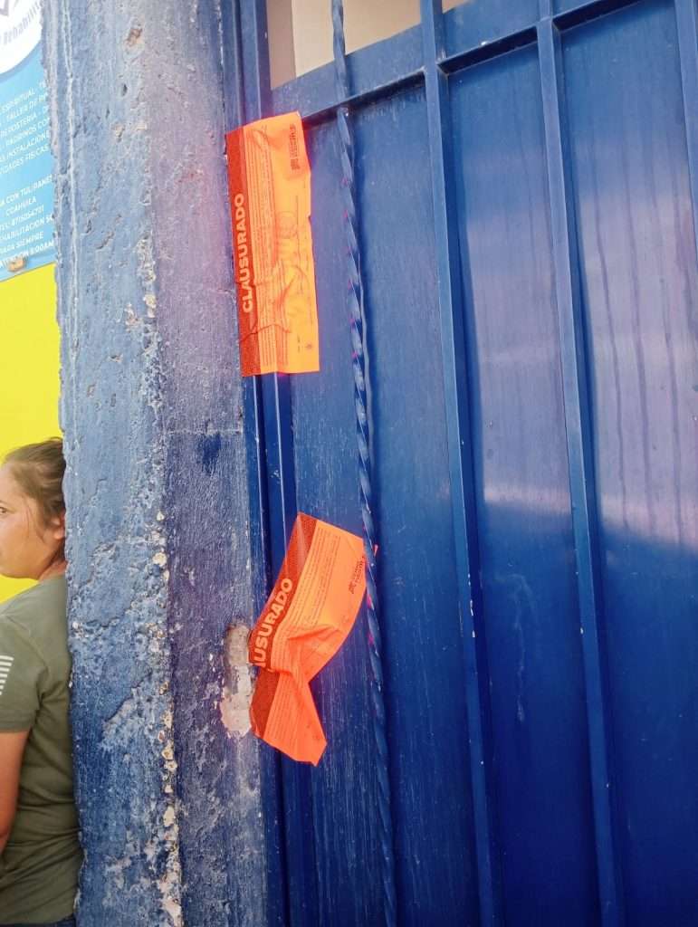 Anexo clausurado en Torreón