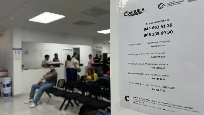 El Centro de Conciliación Laboral del Estado de Coahuila en la Región Centro suspenderá labores ordinarias del 21 de julio al 1 de agosto debido al periodo vacacional de verano.