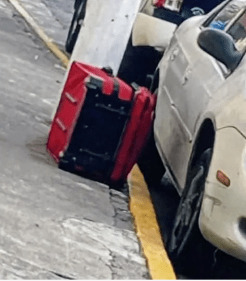 Maleta frentea escuela