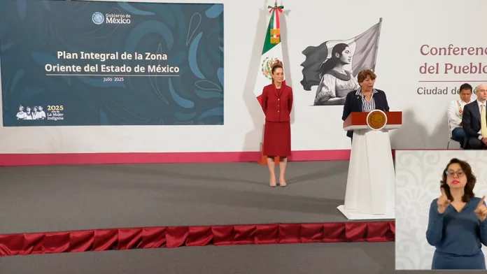 Presenta Delfina Gómez el Plan Integral para el Oriente del Estado de México