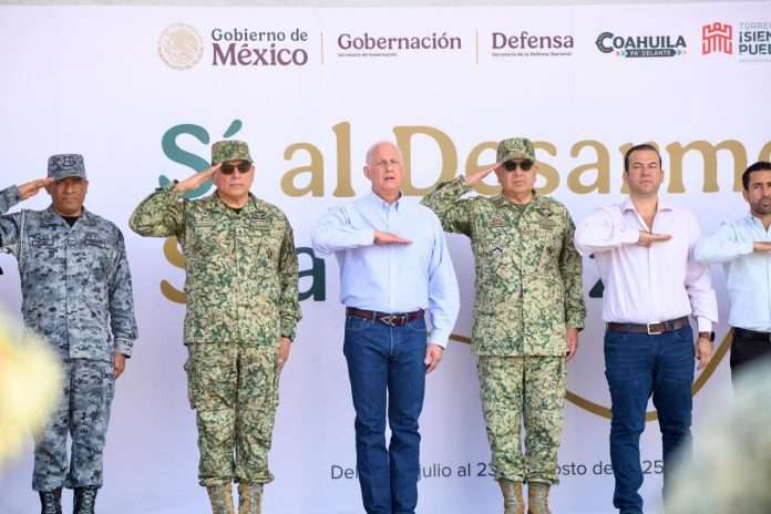 Román Cepeda González arranca campaña de canje de armas de fuego “Sí al desarme, sí a la paz”