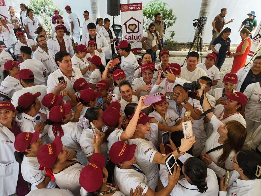 Claudia Sheinbaum preside asamblea de Salud Casa por Casa en Tampico
