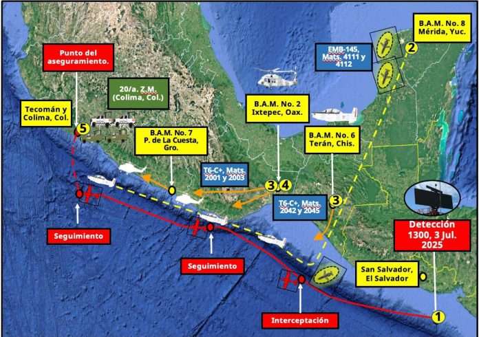 Omar García Harfuch responde a Bukele sobre avioneta interceptada y reitera respeto a El Salvador